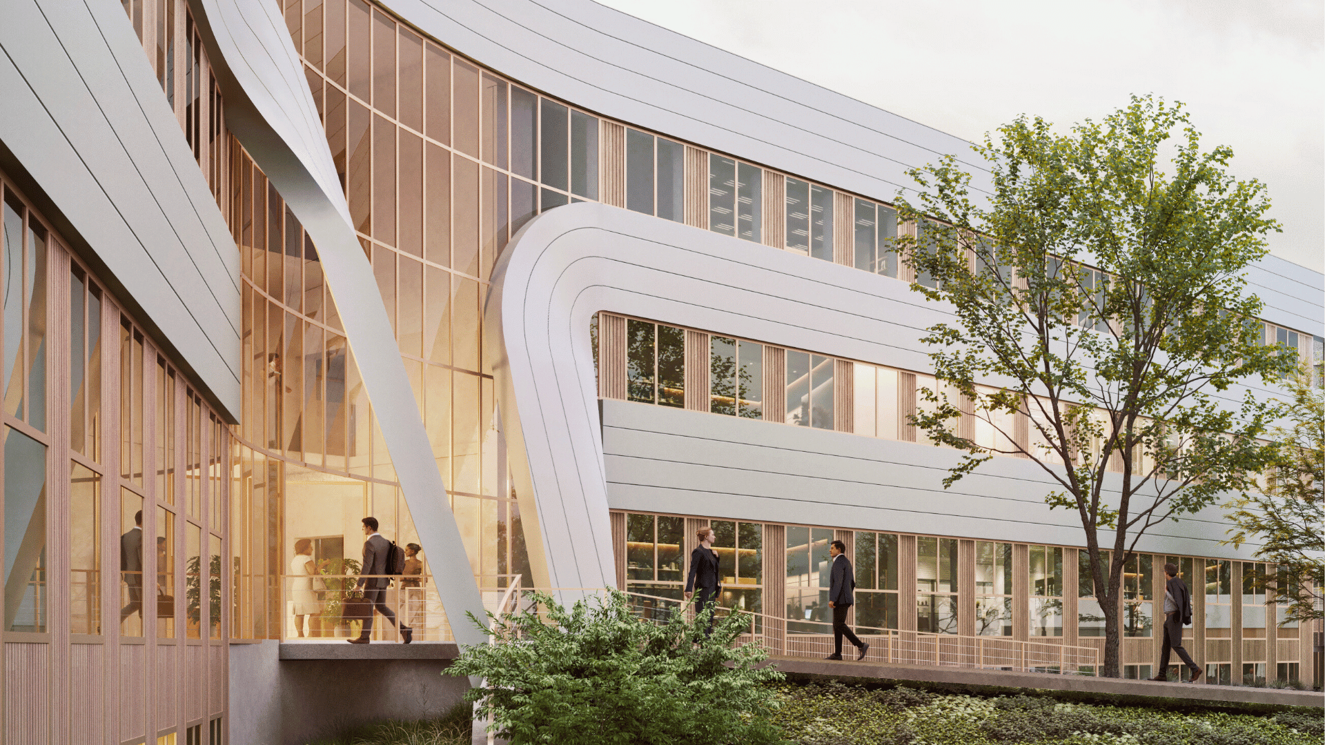 Perspective 3D architecture équipement scolaire groupe scolaire Marcel Pagnol par Z Architecture